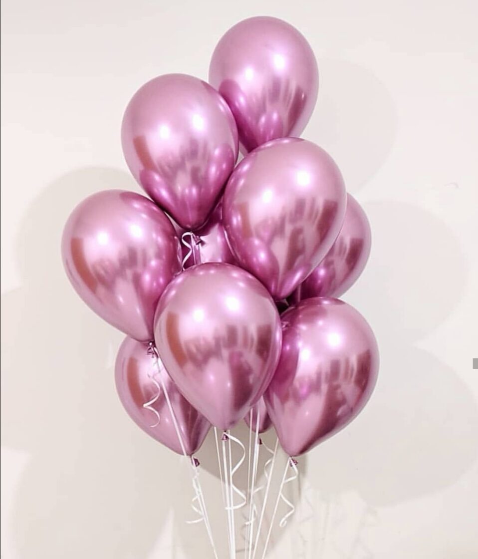 Chrome balons ar hēliju 1 gab.(30cm) 