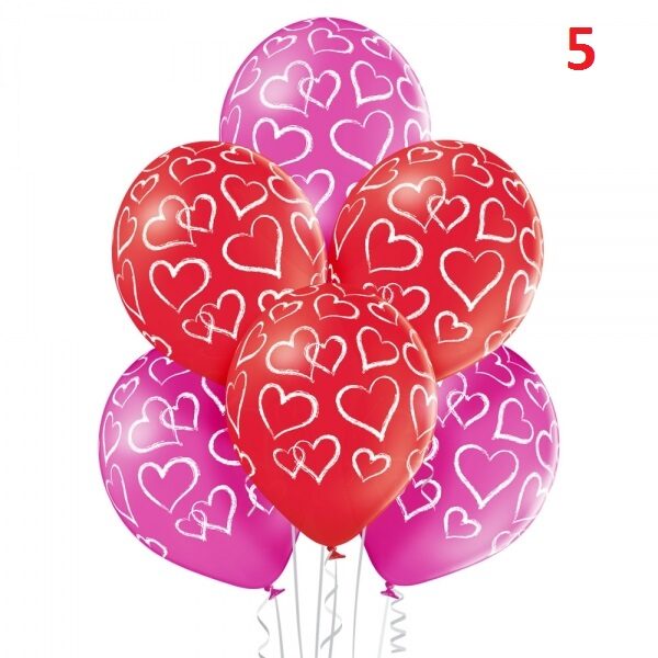 Lateksa balons ar hēliju (1 gab.) #525