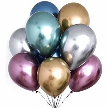 Chrome balons ar hēliju 1 gab.(30cm)