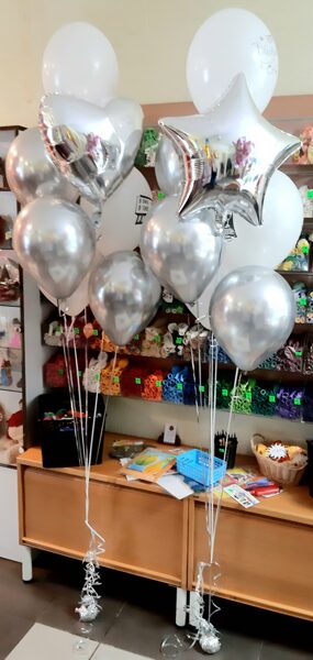Bouquet from 5 helium balloon (2pc) #1108