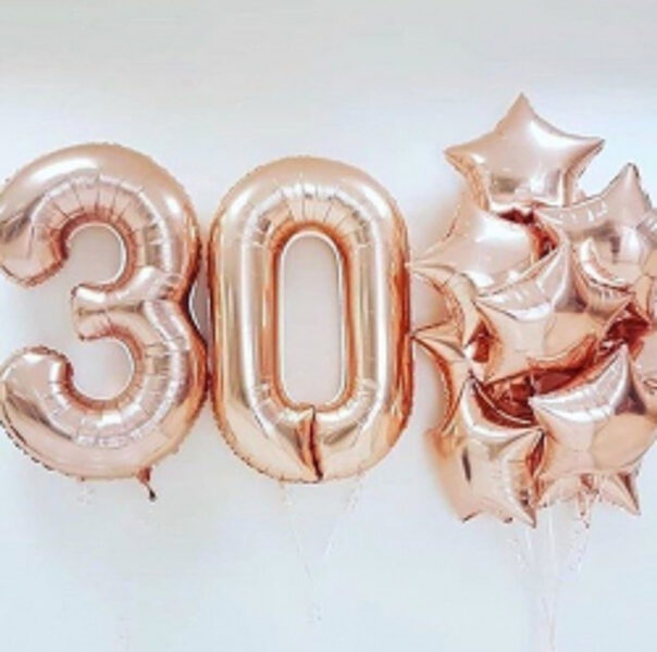 Bouquet from 10 helium balloon (2pc) #1111